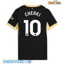 Camisa de time de futebol Manchester City Rayan Cherki #10 Replicas 2º Equipamento Feminina 2026-27 Manga Curta